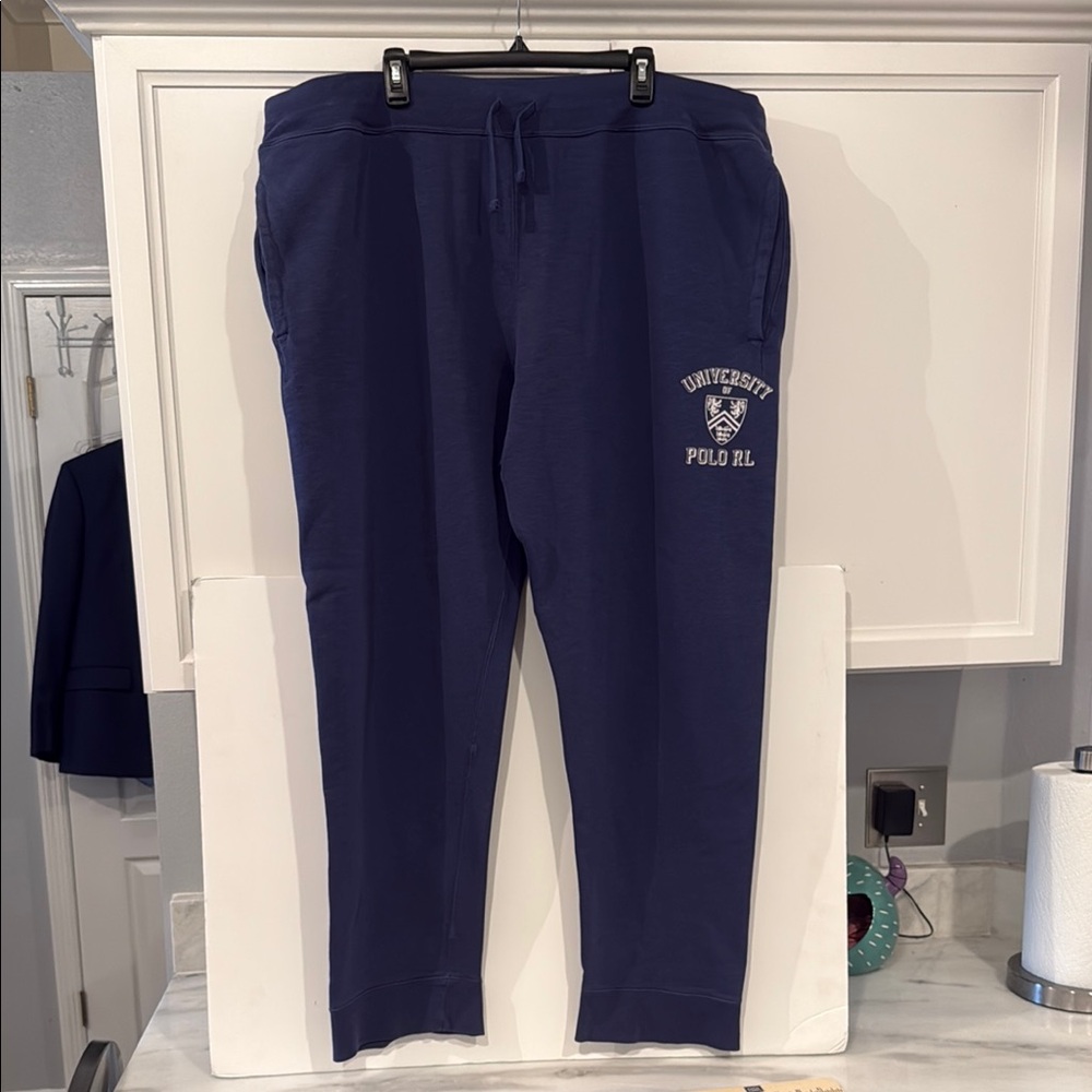 Polo by Ralph Lauren Men's Navy Blue Jogger Sweatpants